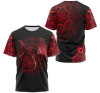 FUNSTUFFPRINT Personalized T-Shirt, Hoodie - Red Fire Dragon Mandala 3D Printed 3D T-shirt