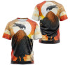 FUNSTUFFPRINT Personalized T-Shirt, Hoodie - Native American Bison Bull Buffalo Sun 3D Printed 3D T-shirt