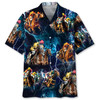 Horse Racing Tropical Color Hawaiian Shirt, Gift for Horse Lover, Horse Beach Hawaii Shirt