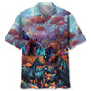 Horse Racing Tropical Color Hawaiian Shirt, Gift for Horse Lover, Horse Beach Hawaii Shirt