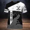 FUNSTUFFPRINT Chef 2 - Personalized Name 3D Tshirt 3D T-shirt