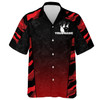 Custom Red Camo Hawaiian Bowling Shirt For Men Custom Name Team Name Bowling 3D Hawaiian Strike Bowling Shirt
