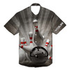 Custom Hawaiian Bowling Shirts Custom Name Red Flame Bowling Shirt, Personalized Bowling Team Shirts