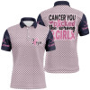 FUNSTUFFPRINT  You Picked The Wrong Girl Breast Cancer Awareness Mens Golf Polo Shirt Pink Golf  Polo Shirt Size S-5XL