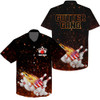 Custom Personalized Flame American Flag Bowling Hawaiian Shirt Custom Gutter Gang Team Bowling Shirts