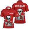 FUNSTUFFPRINT Skull Christmas Bowling  Polo Shirt Size S-5XL