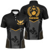 FUNSTUFFPRINT Black Bowling Jersey For Men Custom Retro Bowling  Polo Shirt Size S-5XL