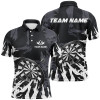 FUNSTUFFPRINT  Personalzied Darts Board White Grunge Style  Polo Shirt Size S-5XL