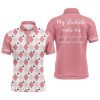 FUNSTUFFPRINT Science Pink Argyle Pattern, My Students Make Me Smile Men  Polo Shirt Size S-5XL