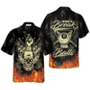 Billiard I'm Here To Break Your Balls Hawaiian Shirt, Skull Fire 8 Ball Shirt, Idea Gift for Billiard Player