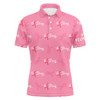 FUNSTUFFPRINT  Be Strong Pink Ribbon Breast Cancer Awareness Mens Golf  Polo Shirt Size S-5XL