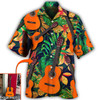 Custom Guitar Various Style Tropical Custom Photo Hawaiian Shirt, Personalized Your Guitar Photo