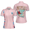 Queen Of The Lanes Bowling Short Sleeve Women Polo Shirt, Pink Ladies Bowling Shirt, Tenpin Bowling Shirt - Best Bowling Gift For Women