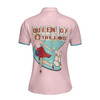 Queen Of The Lanes Bowling Short Sleeve Women Polo Shirt, Pink Ladies Bowling Shirt, Tenpin Bowling Shirt - Best Bowling Gift For Women