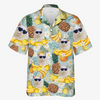 Custom Tropical Fruit Pattern - Dog & Cat Personalized Custom Unisex Hawaiian Shirt - Upload Image, Dog Face, Cat Face