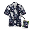 Custom Pineapple Pattern Short-Sleeve Hawaiian Shirt Dark Navy Color, Upload Photo Pet Shirt, Summer Shirt