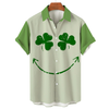 St. Patrick's Hawaiian Shirt, Irish Hawaiian, Gift for men
