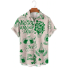 St. Patrick's Hawaiian Shirt, Irish Hawaiian, Gift for men