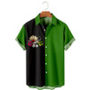 Simple St. Patrick's Day Clover hawaiian shirt, Lucky Patrick's day, Irish hawaiian shirt