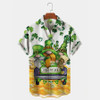 St. Patrick's Hawaiian Shirt Men's Car Short Sleeve Shirt, Hawaiian shirt for Men and women