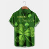 St Patrick’s Day Shamrock Short Sleeve Hawaiian Shirts, Hawaiian shirt for Men and women