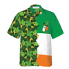 Gold Coins Shamrock Saint Patrick's Day Irish Ireland Flag Hawaiian Shirt