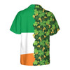 Gold Coins Shamrock Saint Patrick's Day Irish Ireland Flag Hawaiian Shirt