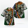 Hunting Hunter Skull And American Flag Saint Patrick’S Day Aop Hawaii Shirt
