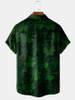 St. Patrick's Day Chest Pocket Short Sleeve Casual Shirt, St. Patrick's Day Shamrocks shirt