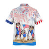 Bernese Mountain Dogs Hawaiian Shirts, Independence Day Is Coming, American Usa Flag Aloha Hawaii Shirt