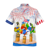 Parrot Hawaiian Shirts - Independence Day Is Coming, Funny Independence Day Gift, 4Th Of July Funny Hawaii Shirt