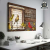 And So Together We Have Built A Life We Love Cardinal Bird Music Sheet Valentines Day Poster and Canvas