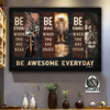 Be Strong When You Are Weak Be Brave When You Are Scared Be Humble When You Are Victorious Be Awesome Everyday Lion Of Judah Poster and Canvas