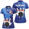 Custom Personalized Bowling Shirt for Women Custom Bowling Jersey Bowling Team League Polo Shirt QZT204