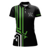 Custom Womens Golf Polo Shirts Custom Black Team Golf Shirts, Custom Polo Jerseys Womens Green Golf Shirts Nqs7098