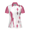 Talk Birdie To Me Women Polo Shirt, Best Pink Argyle And Leopard Pattern For Golf Ladies - Perfect Gift For Women, Ladies