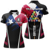 Custom Personalized Texas Billiard Jerseys Women Polo Shirts Custom Patriotic Billiard Texas Flag Shirts TDM1166