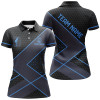 Custom Black And Blue Womens Golf Polo Shirts Custom Golf Apparel For Women, Personalized Ladies Golf Gifts Nqs8000