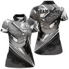 Custom Womens Golf Polo Shirt Custom Black And White Female Golf Attire For Women, Ladies Golf Tops Nqs7365
