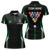 Custom St Patrick Day Lucky Billiard Balls Personalized Women Polo Shirts, Green Patrick Billiard Jerseys TDM1047