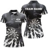 Custom Personalzied Darts Board White Grunge Style 3D Women Darts Polo Shirts Custom Darts Team Jerseys TDM1300