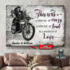 Custom This Is Us A Little Bit Of Crazy And Whole Lot Of Love Evil Biker Couple Valentine Customized Personalized Name/Number Poster and Canvas
