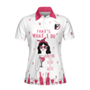 Golfing From Nine To Wine Short Sleeve Women Polo Shirt, Pink Polo Shirt For Women, Golf Shirt For Wine Lovers, Best Gift For Golfers