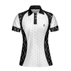 Golf Women Polo Shirt, Swing Swear With Skull Argyle Pattern Golf Women Polo Shirt, Basic Ladies Golfing Shirt - Perfect Gift For Women, Ladies