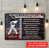 Custom 10 Ways To Stand Out As Baseball Player American Flag Customized Personalized Name/Number Poster and Canvas