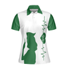 Nurse Women Polo Shirt, I Became A Nurse Because Your Life Is Worth My Time Short Sleeve Women Polo Shirt, Green Nurse Life Shirt