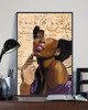 Negroland Map Black Girl Poster and Canvas