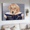 Today I Choose Joy James 1:2 Golden Dog Reading Book Poster and Canvas