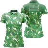Custom Women Golf Polo Shirts Custom Green Camo American Flag Cool Ladies Golf Shirt Nqs6953