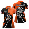 Custom Personalized Orange Dart Mode On Women Darts Polo & Quarter-Zip Shirt Custom Darts Jersey Team Shirts TDM1652